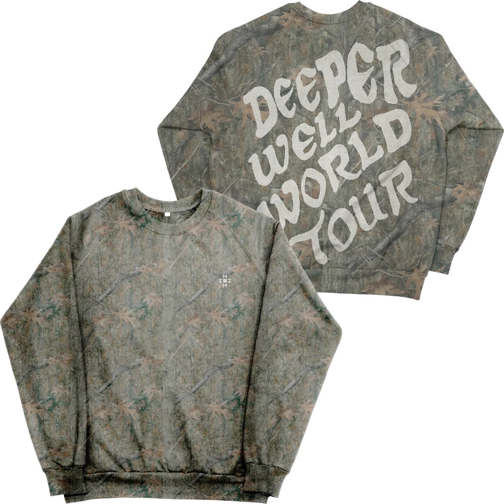 Kacey Musgraves Deeper Well Tour Camo sweatshirt